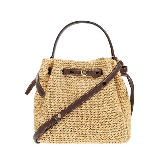 Tory Burch Handbags - Tory Burch Women's Romy Straw Bucket Bag